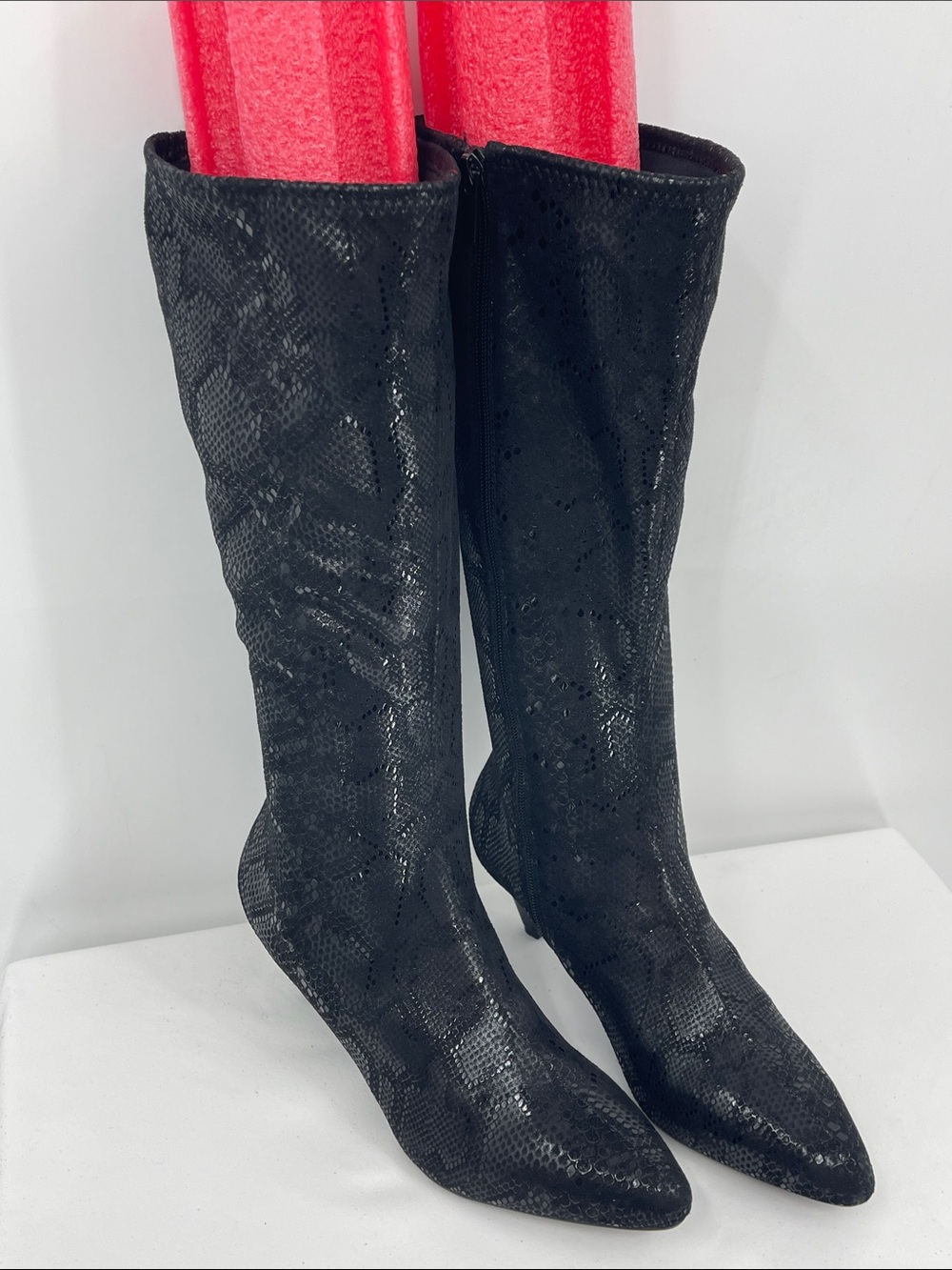 IMPO EMMETT Stretch Black WOMENS HEELED BOOT SIZE 9M